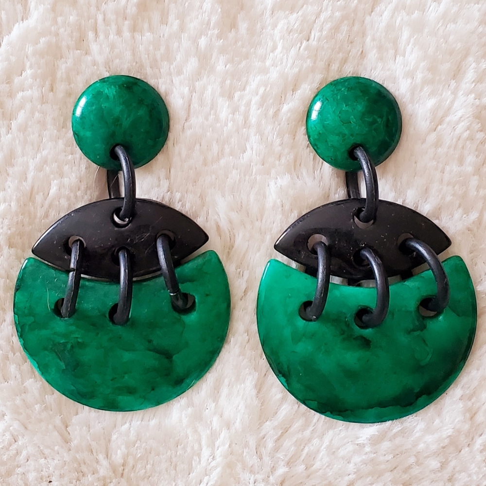 80s fashion earrings